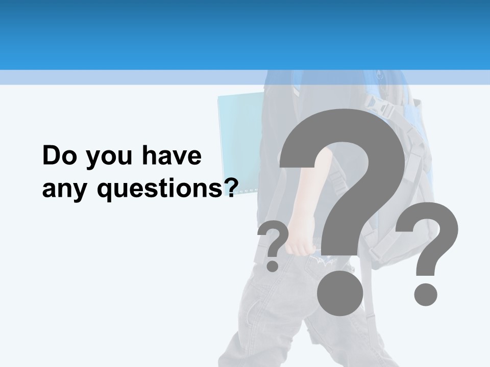 The Child Goes To School PowerPoint Template