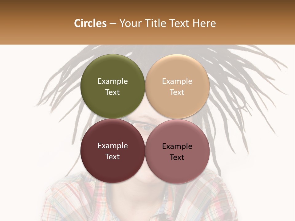Woman With Dreadlocks PowerPoint Template