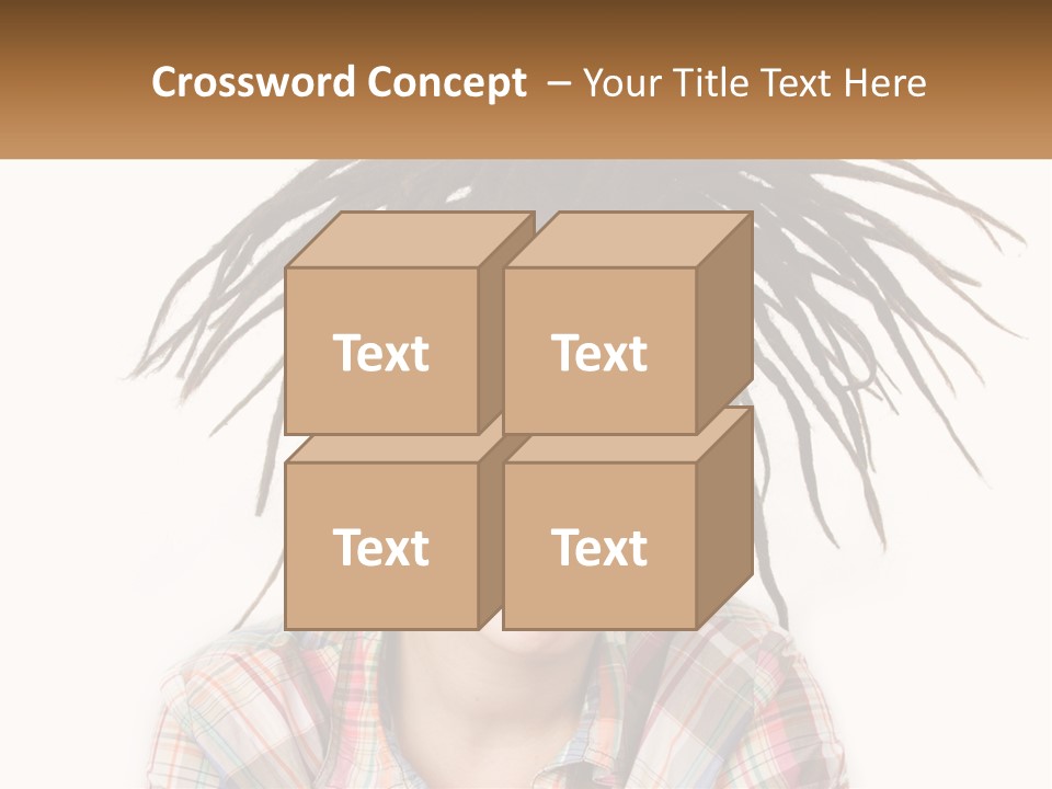 Woman With Dreadlocks PowerPoint Template