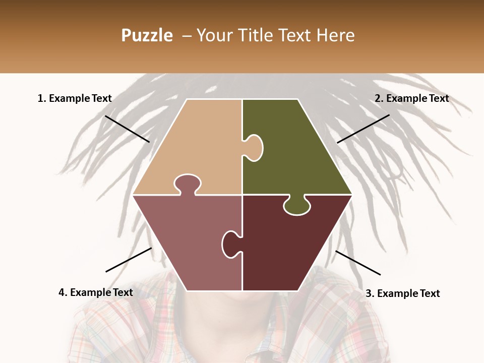 Woman With Dreadlocks PowerPoint Template