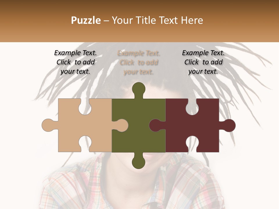 Woman With Dreadlocks PowerPoint Template