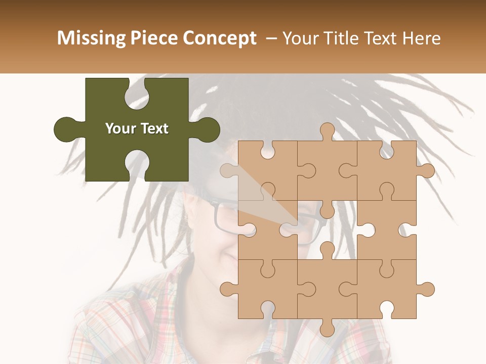 Woman With Dreadlocks PowerPoint Template