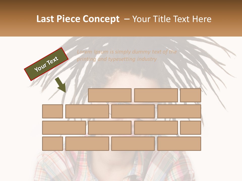 Woman With Dreadlocks PowerPoint Template