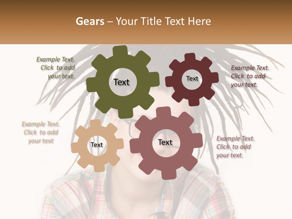 Woman With Dreadlocks PowerPoint Template