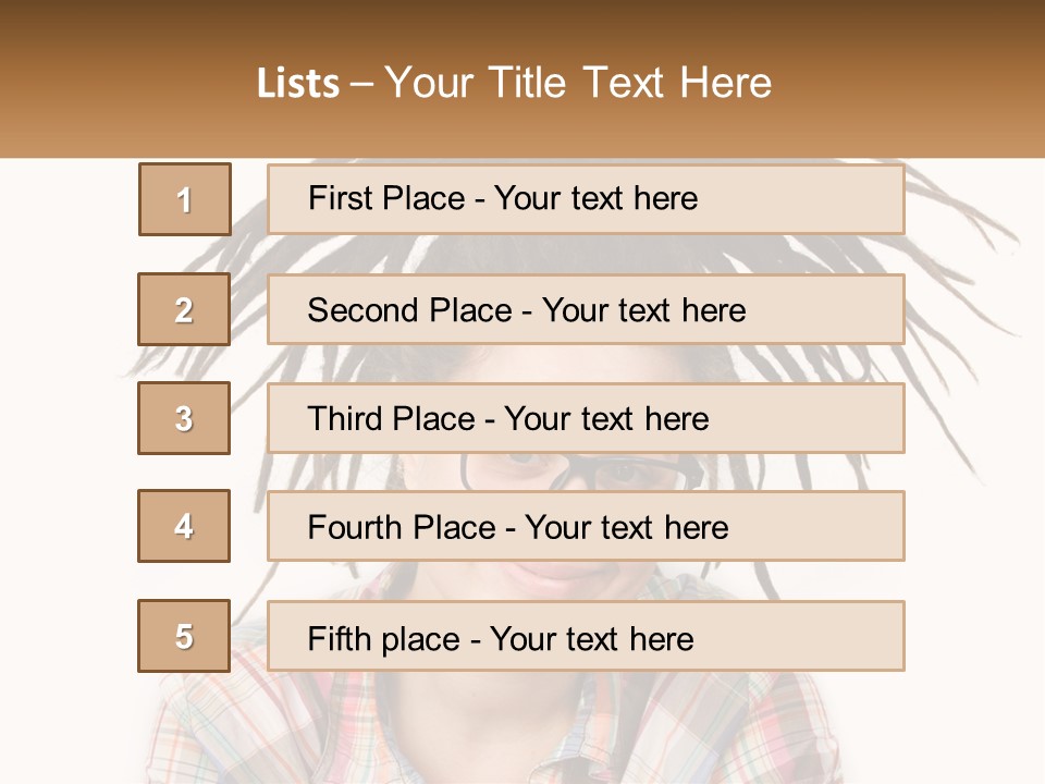 Woman With Dreadlocks PowerPoint Template
