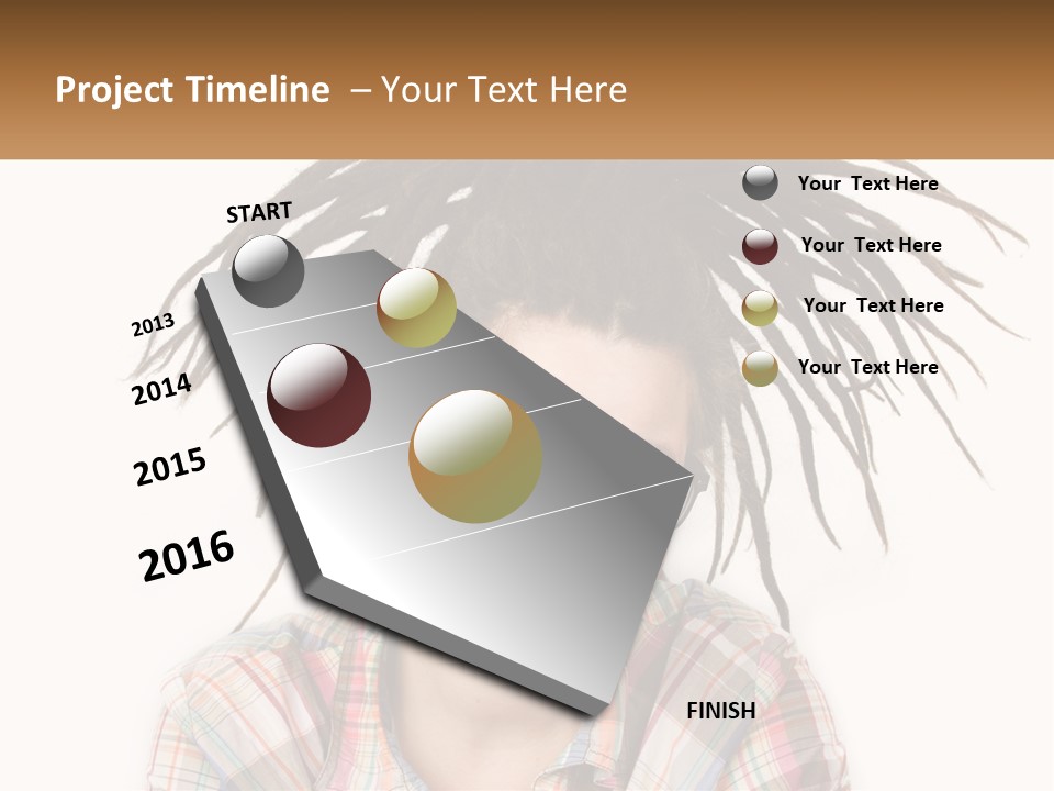 Woman With Dreadlocks PowerPoint Template