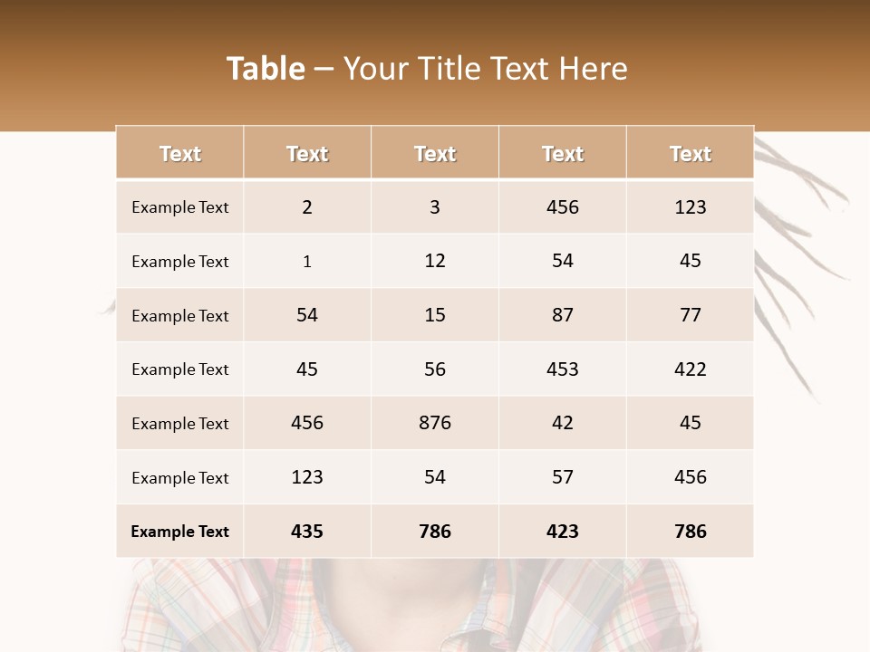 Woman With Dreadlocks PowerPoint Template