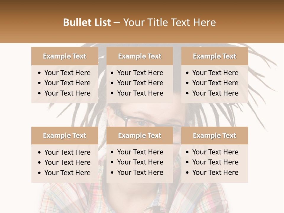 Woman With Dreadlocks PowerPoint Template