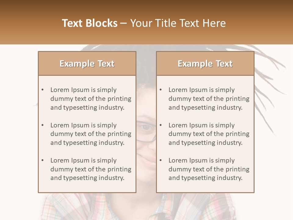 Woman With Dreadlocks PowerPoint Template