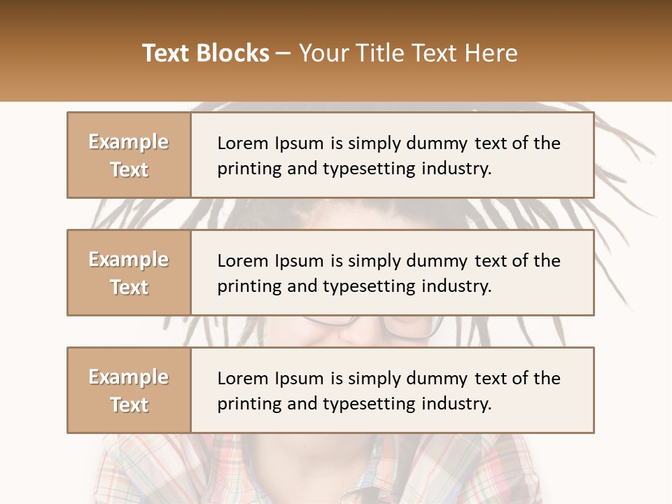 Woman With Dreadlocks PowerPoint Template