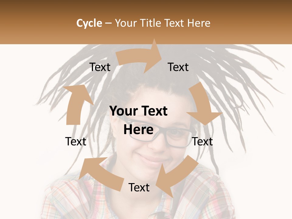 Woman With Dreadlocks PowerPoint Template