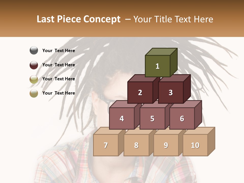 Woman With Dreadlocks PowerPoint Template