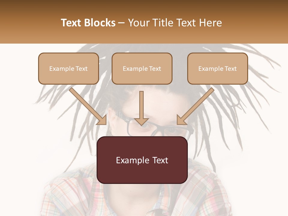 Woman With Dreadlocks PowerPoint Template