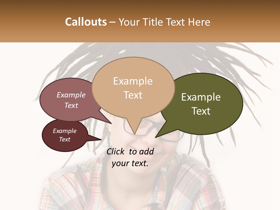 Woman With Dreadlocks PowerPoint Template