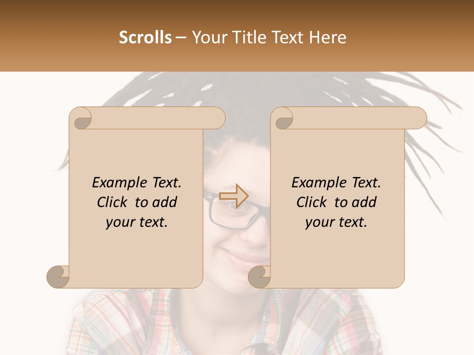 Woman With Dreadlocks PowerPoint Template