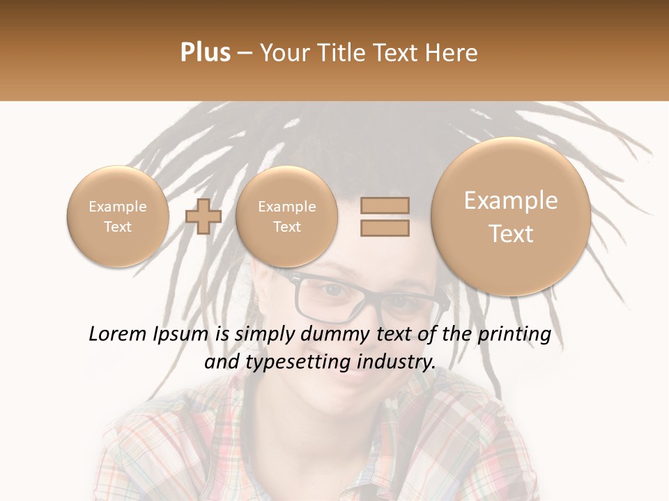 Woman With Dreadlocks PowerPoint Template