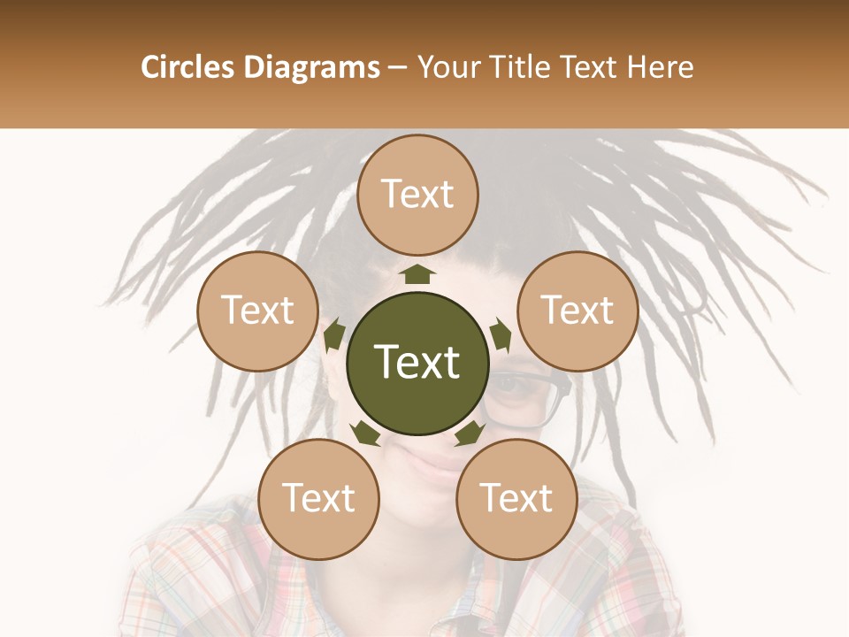 Woman With Dreadlocks PowerPoint Template