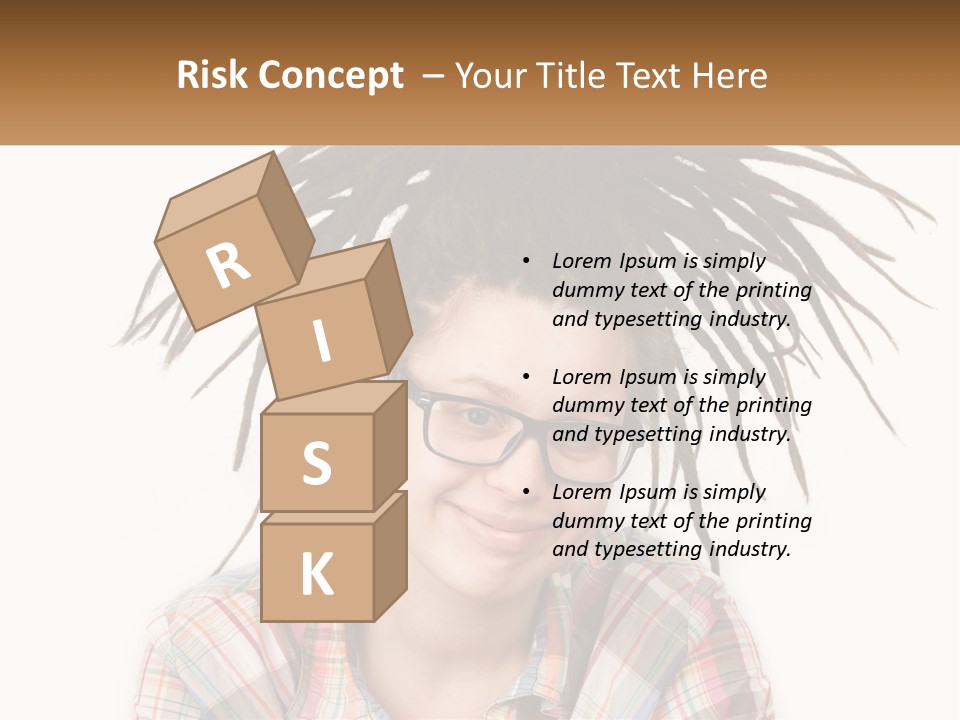 Woman With Dreadlocks PowerPoint Template