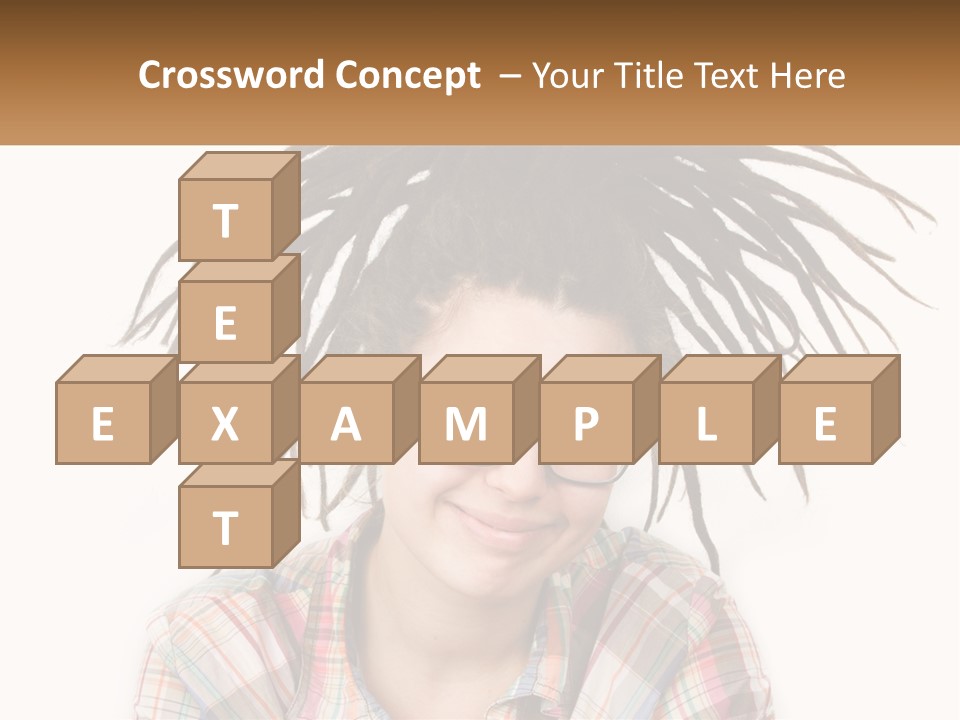 Woman With Dreadlocks PowerPoint Template