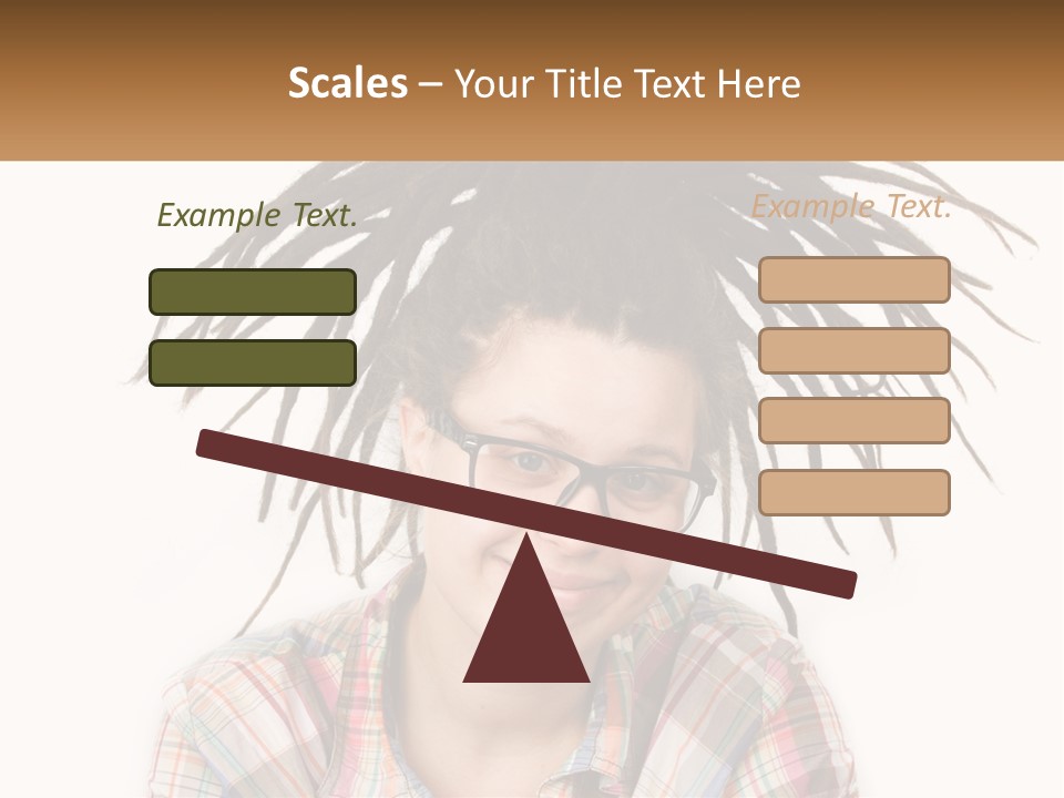 Woman With Dreadlocks PowerPoint Template