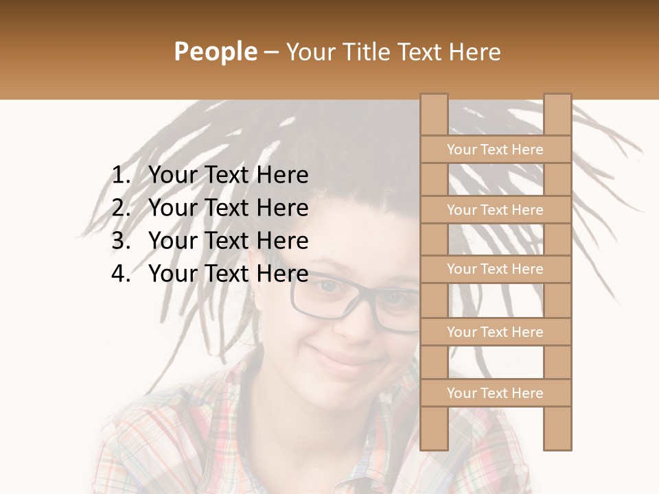 Woman With Dreadlocks PowerPoint Template
