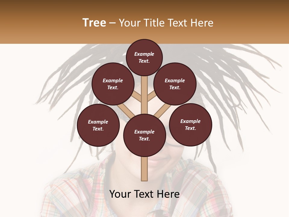 Woman With Dreadlocks PowerPoint Template