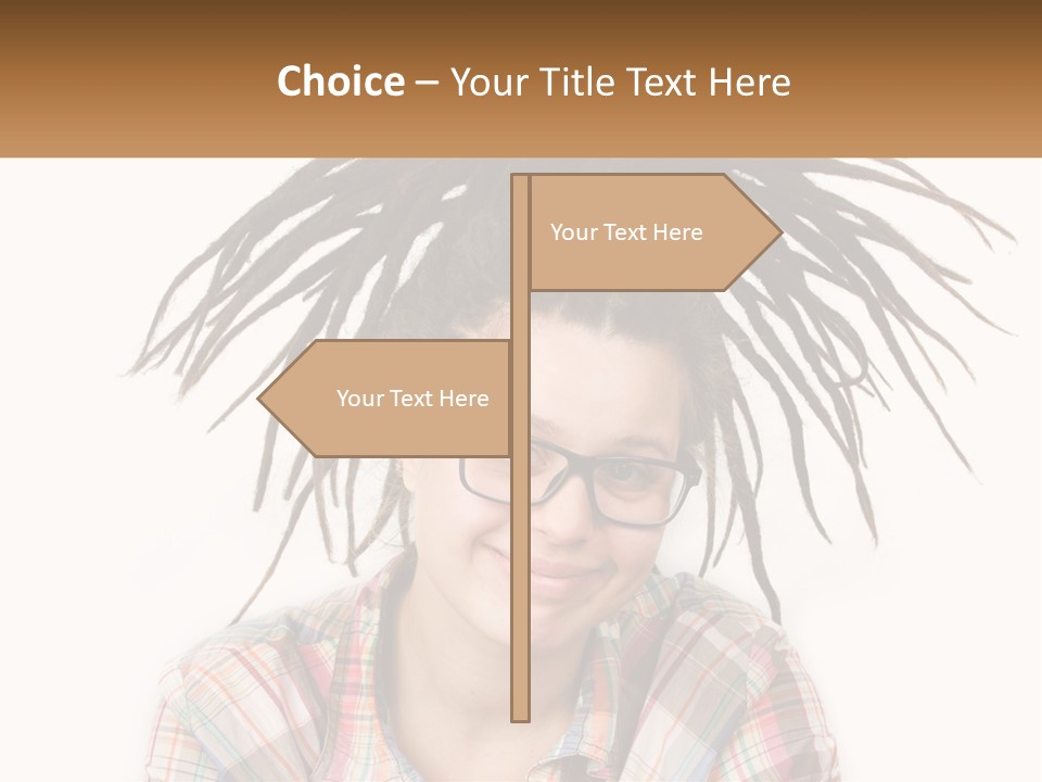 Woman With Dreadlocks PowerPoint Template