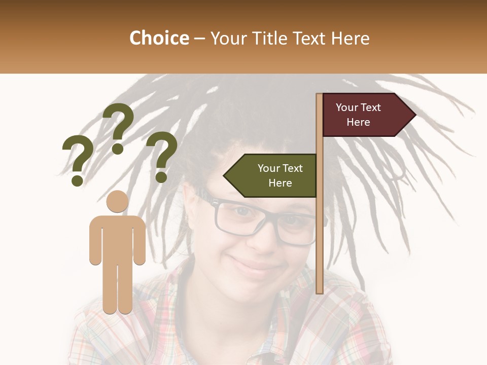 Woman With Dreadlocks PowerPoint Template