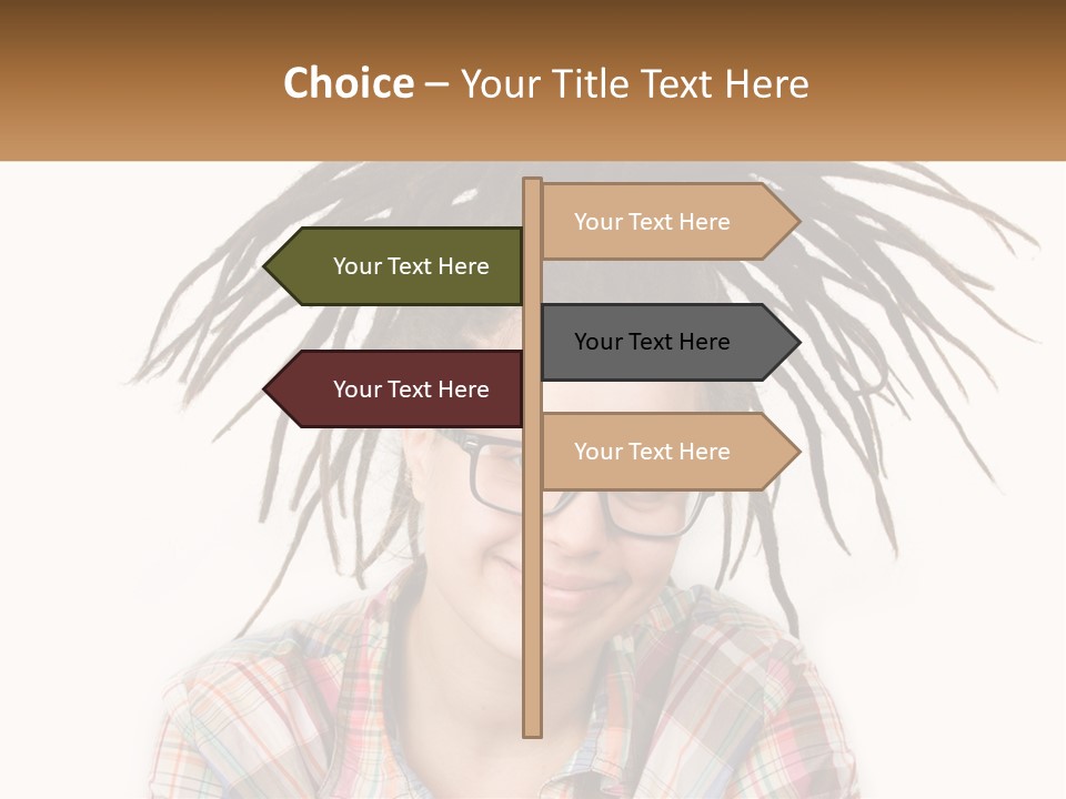 Woman With Dreadlocks PowerPoint Template