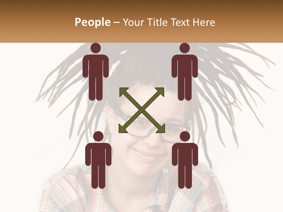 Woman With Dreadlocks PowerPoint Template