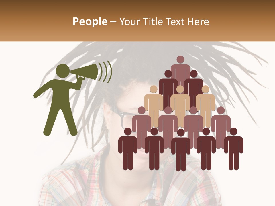 Woman With Dreadlocks PowerPoint Template