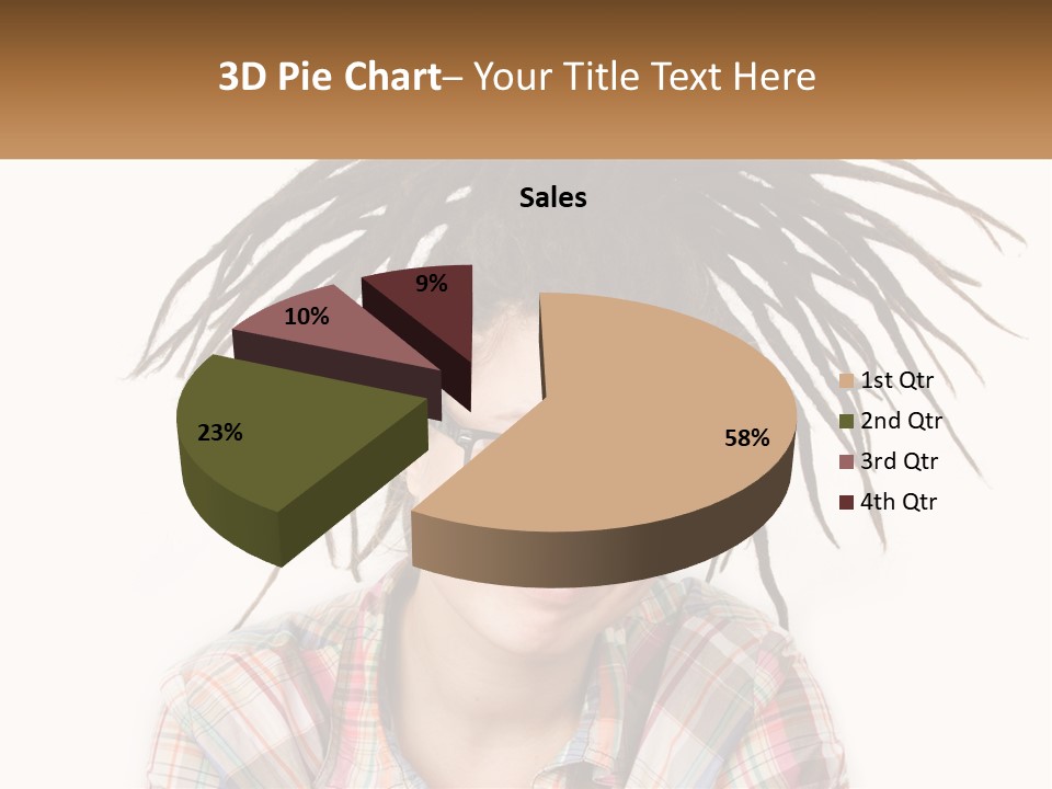 Woman With Dreadlocks PowerPoint Template