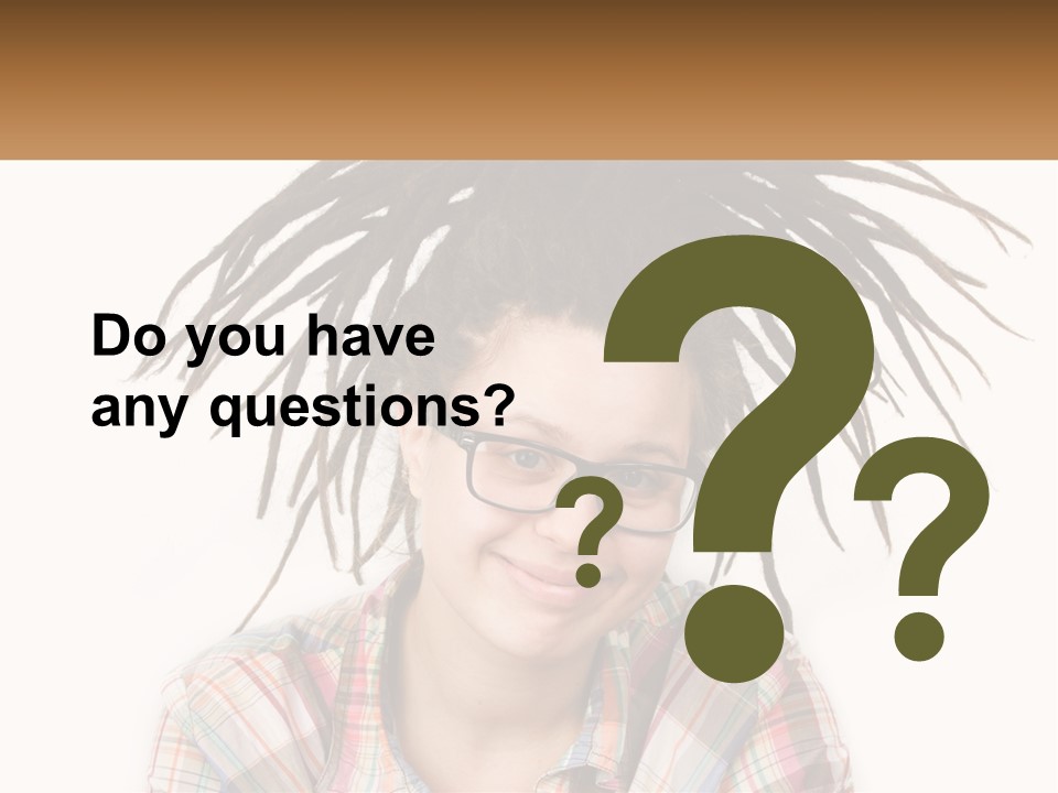 Woman With Dreadlocks PowerPoint Template