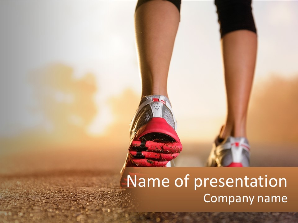Fitness Sneakers PowerPoint Template