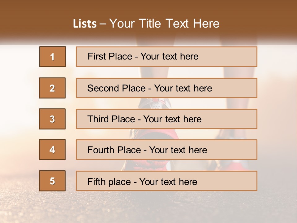 Fitness Sneakers PowerPoint Template