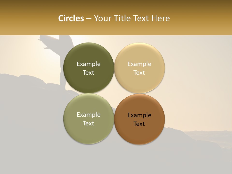 Surfing, Man With Board PowerPoint Template