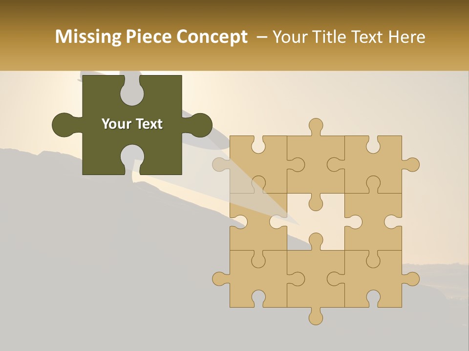 Surfing, Man With Board PowerPoint Template