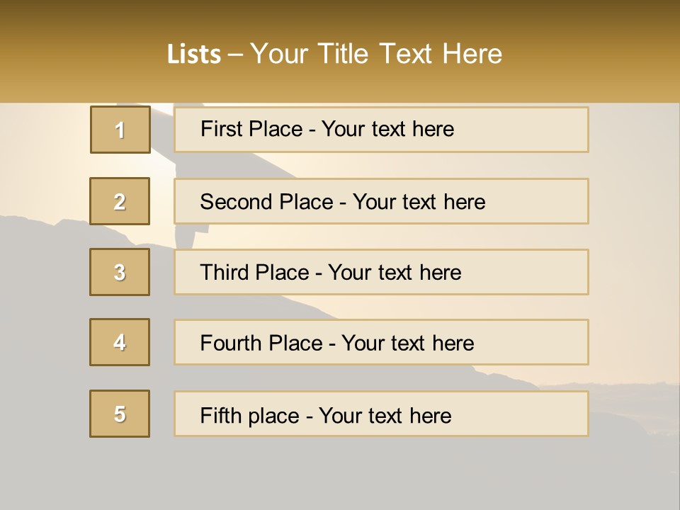 Surfing, Man With Board PowerPoint Template