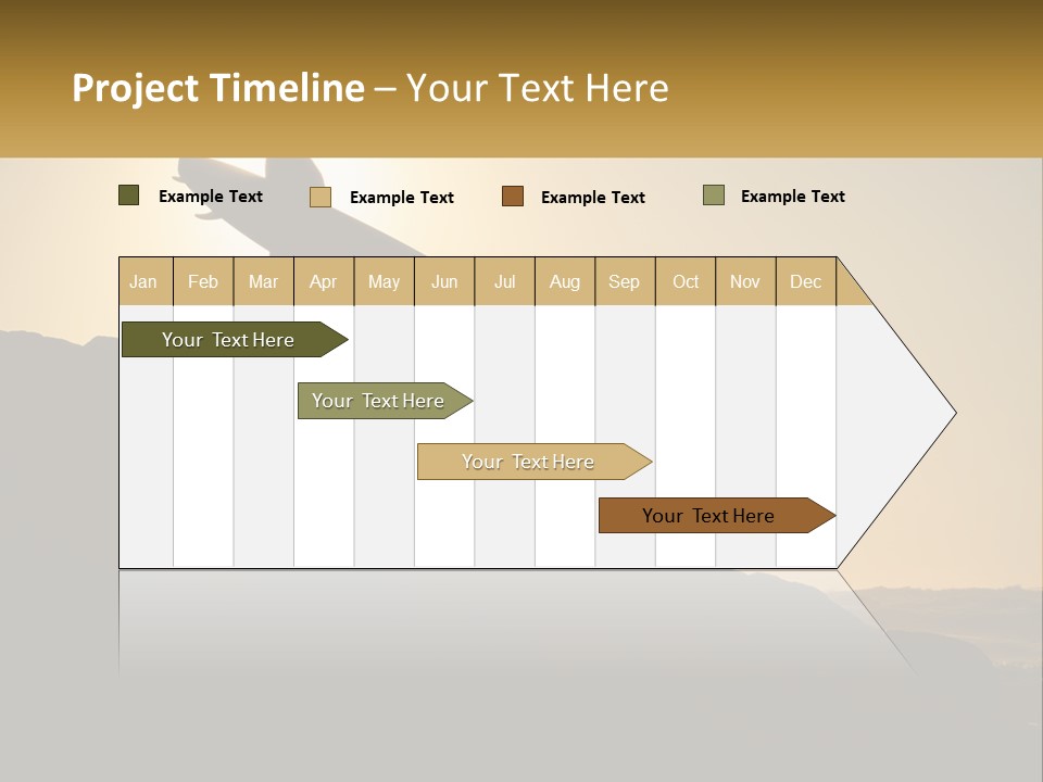 Surfing, Man With Board PowerPoint Template