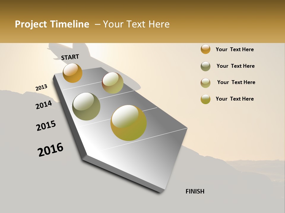 Surfing, Man With Board PowerPoint Template