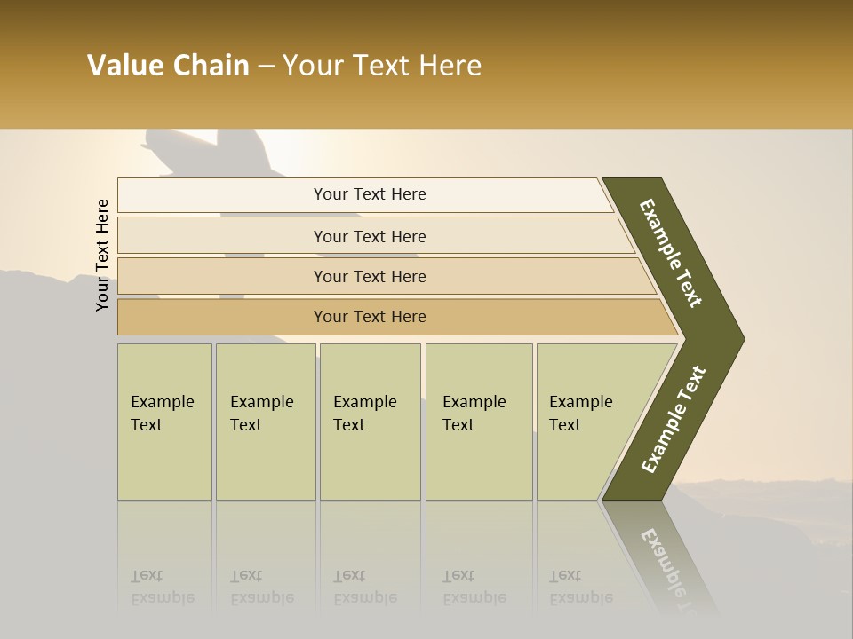 Surfing, Man With Board PowerPoint Template