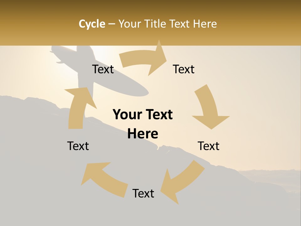 Surfing, Man With Board PowerPoint Template