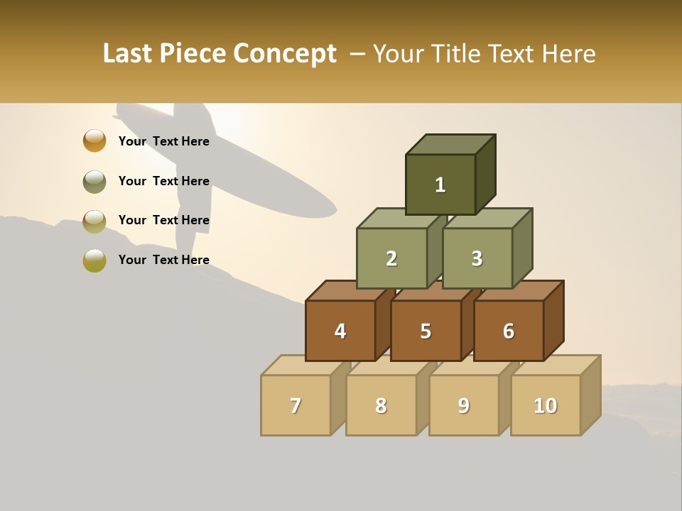 Surfing, Man With Board PowerPoint Template