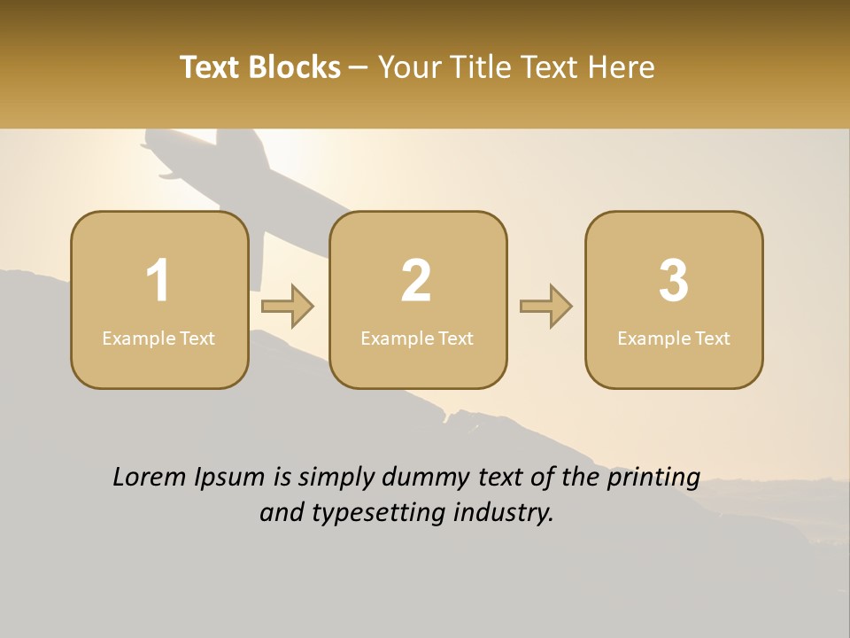 Surfing, Man With Board PowerPoint Template