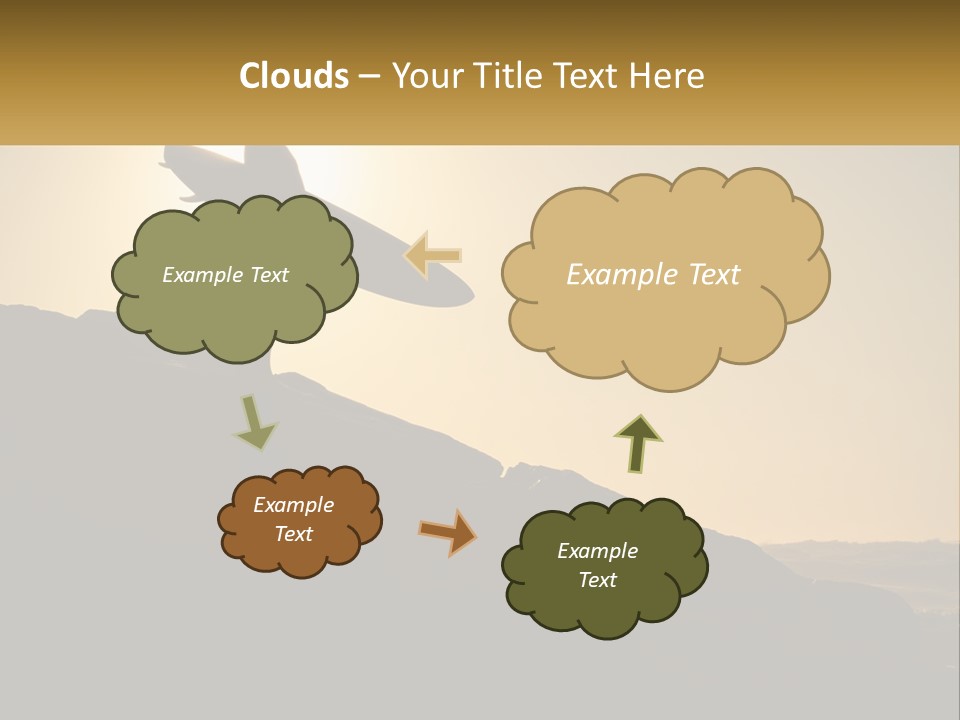 Surfing, Man With Board PowerPoint Template