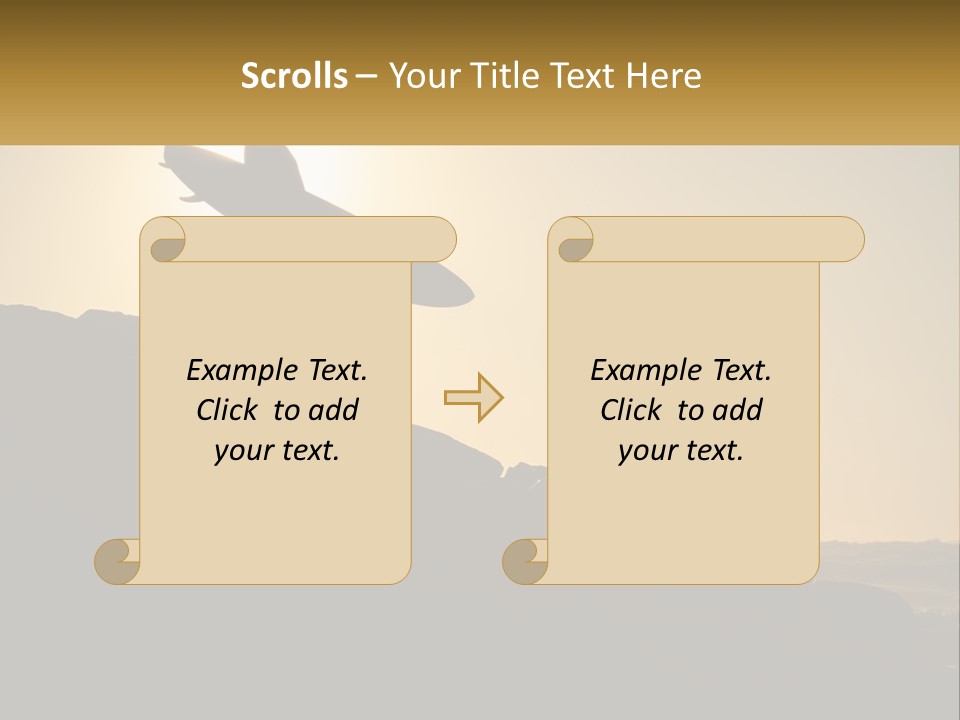 Surfing, Man With Board PowerPoint Template
