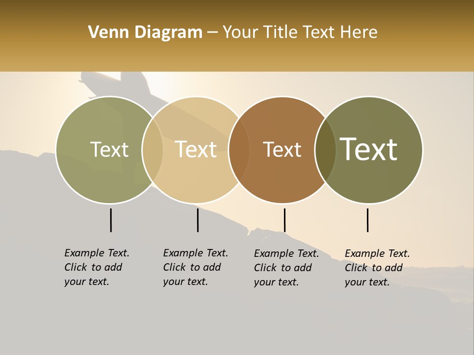 Surfing, Man With Board PowerPoint Template