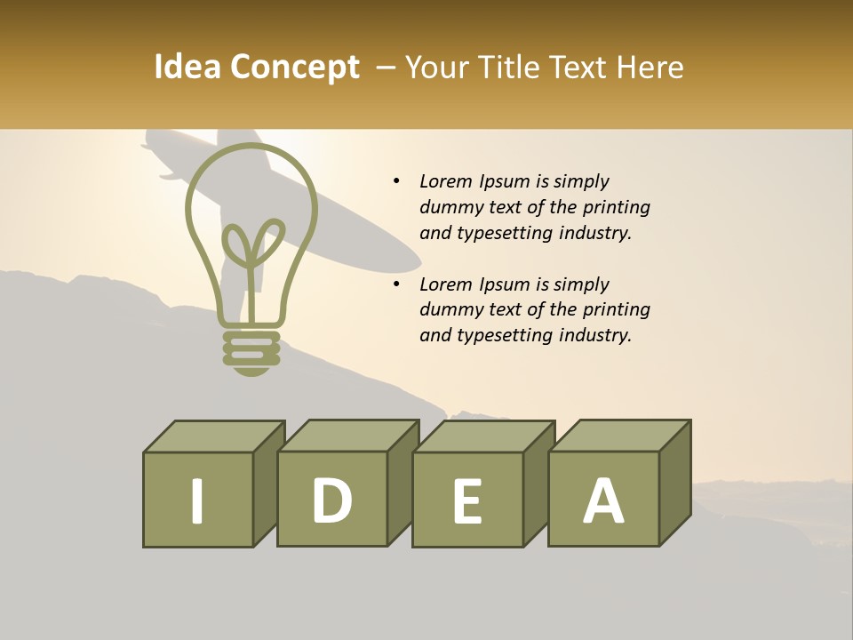 Surfing, Man With Board PowerPoint Template