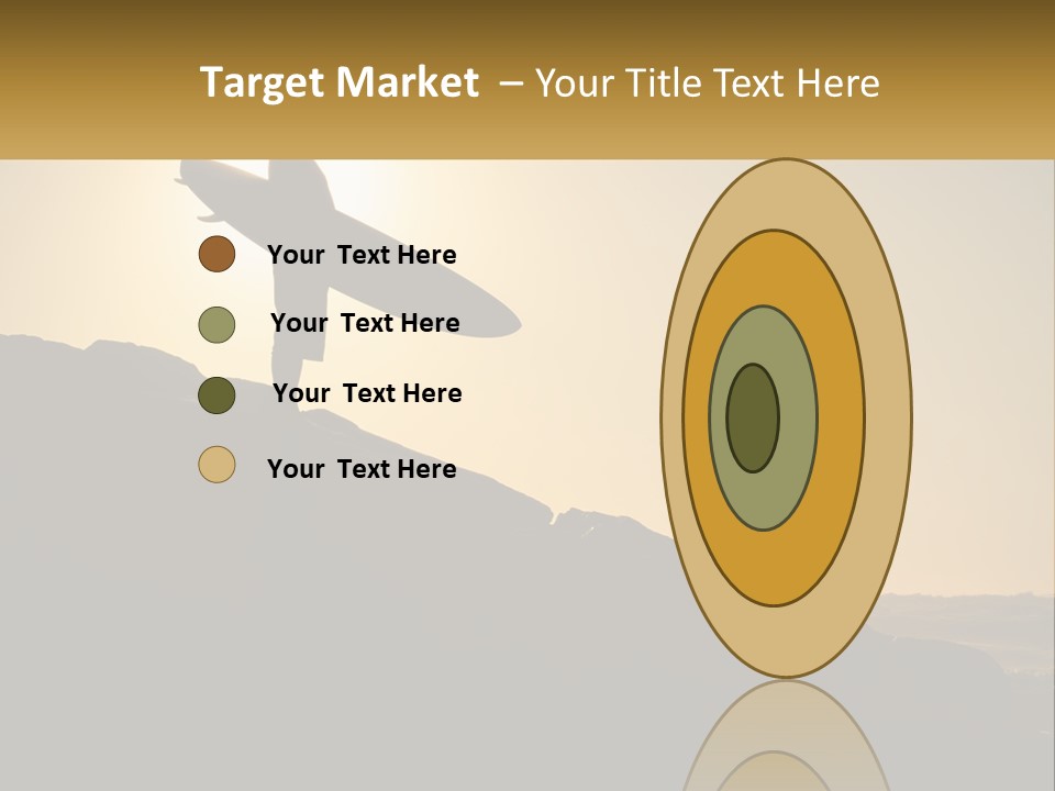 Surfing, Man With Board PowerPoint Template