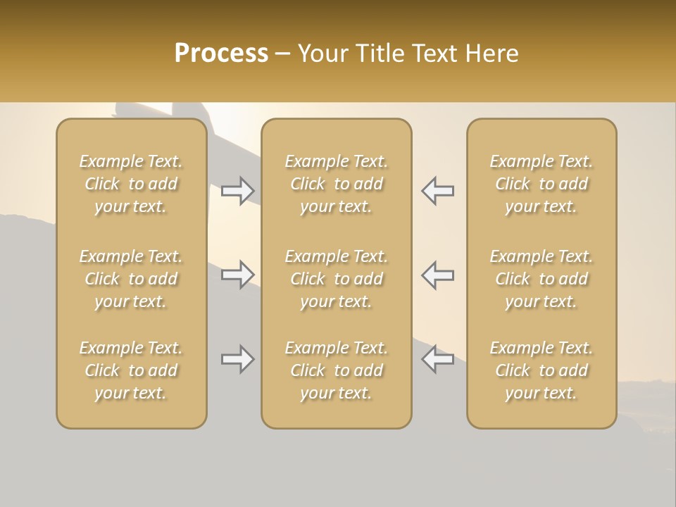 Surfing, Man With Board PowerPoint Template